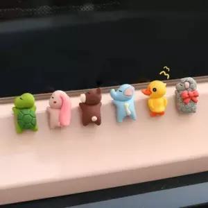 느낌상점 자동차 대쉬보드 소품 미니 동물 피규어 강아지 차량 인테리어 장식