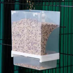 앵무새 새 자동 급식기 모이통 먹이통 급수기 겸용 사료통