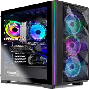 Skytech 게이밍 PC 데스크톱 - AMD Ryzen 5 5600X 3.7GHz NVIDIA RTX 4070 Ti 1TB NVME SSD 16GB DDR4 RAM
