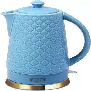 세라믹 전기 주전자 1.5L/1200W 물을 빠르고 쉽게 끓입니다 끓이기 건조 보호 자동 차단 분리 가능한 회전