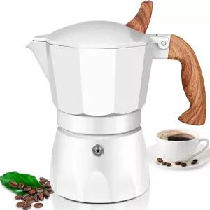 가정 및 캠핑을 위한 이탈리아 쿠바 카페 브루잉을 3컵 알루미늄 에스프레소 스토브탑 모카 포트