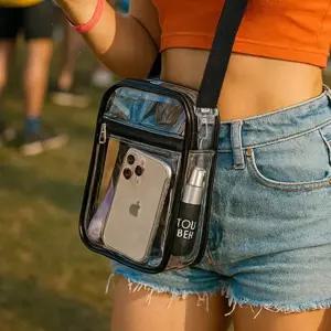 워터파크 바캉스룩 물놀이 PVC 대용량 투명 수영 젤리백 방수 [개미물류] 가방 여름 크로스백 비치백