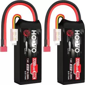 후보 2S 쇼트 리포 배터리 2200mAh 100C 7.4V RC FPV 레이싱 드론 비행기 헬리콥터 쿼드콥터 카-2 팩용