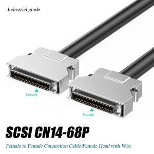 SCSI 암-암 서보 연결 케이블 CN14 20 26 36 50/68 핀 암 싱글 헤드 와이어 터미널 및 번호 튜브 포함
