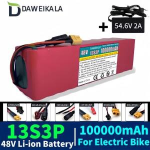 전동 스쿠터 BMS용 리튬 이온 배터리 팩 13S3P 100000mAh 48V 1000W 100Ah 54.6V