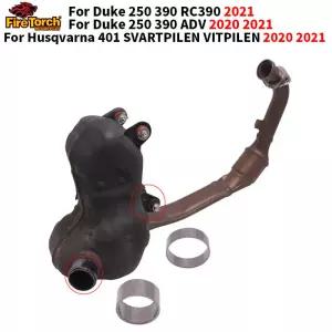 오토바이 파이프 연결 개스킷 배기 슬립 듀크 250 390 RC390 2021 ADV 어드벤처 2020 개조됨