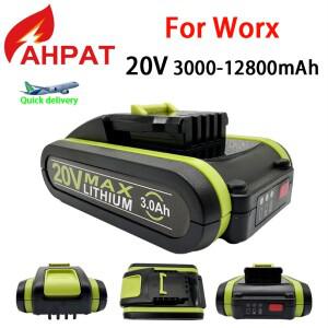 Worx WA3551 WA3641 WG629E WG546E WU268 WX678 WX550.9 도구용 3Ah-12.8Ah 20V 리튬 배터리
