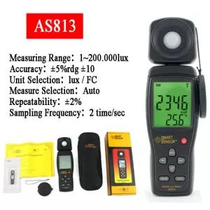 스마트 센서 AS813 디지털 럭스미터 조도계 광도계 100 000 분광계