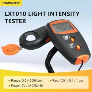 조도계 LX1010BS 고정밀 디지털 럭스미터 광도 측정기 외부 센서 LCD 디스플레이 사무실 쇼핑몰 도서관용