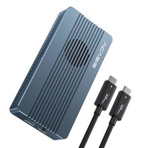 ACASIS 40Gbps M.2 NVMe SSD 인클로저, 냉각 팬, 썬더볼트 4 /3, USB4 /USB3.2 /3.1 /3.0 /2.0, TBU 405 Pro for M1 M2 /Max 지원 2280 /2260 /2242 /2230 (TBU405 Pro)