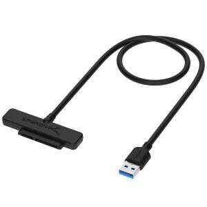 SSD 및 노트북 HDD용 SABRENT USB 3.0 ~ 2.5 u201D SATA 어댑터 케이블, UASP 지원, 5Gbps 데이터 전송, 전원 공급(외부 없음), I/II/III 드라이브(EC-SSHD)와 호환 가능