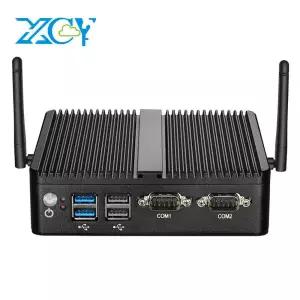 팬리스 미니 산업용 PC 인텔 셀러론 N5095 N5105 2개 RS232 시리얼 포트 기가비트 이더넷 미니-PCIe 확장 W