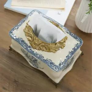 임원실 명화그림 엔틱 도자기 티슈케이스 예쁜 식당 음식점 거실