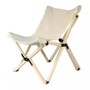 캠핑 원목 우드 아이보리 캠핑접이식의자 감성의자