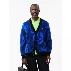 라코스테 LACOSTE 남성 플라워 자카드 가디건 AH2923-54N IB3