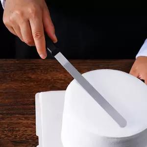 직각 스패츌러 버터칼 머리 스테인레스 둥근 제빵 베이킹