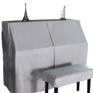 피아노 커버 스툴 연한 덮개 건반 베이직 보호 회색 먼지 피아노덮개 스모크그레이 전자