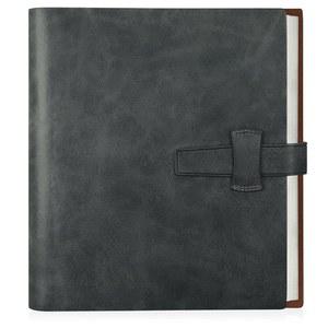 아트매그 사진 앨범 4x6 200장 사진, 두꺼운 가죽 커버 앨범, 30개의 PCS 크래프트 필기 용지 포함, 가족 결혼 기념일을 위한 가로 (블랙)