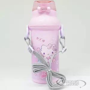 모나카러버 핑크 헬로키티 어깨끈 원터치 물병 어린이캐릭터물통