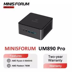 MINISFORUM UM890 Pro 미니 PC AMD Ryzen 9 8945HS Windows 11 컴퓨터 DDR5 32GB 1TB NVME SSD Oculink DP