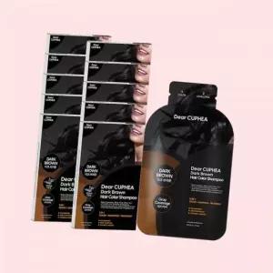 디어쿠페아 디어 쿠페아 다크 브라운 3in1 헤어 컬러 샴푸 간편 염색약 x10개 4386898