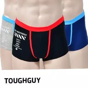 남아용 배색 디자인 면 혼방 사각 드로즈 속옷 팬티 3p 세트 가정용 편안한