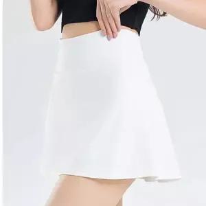 [라일리여성의류] Rly 하이웨스트 슬림 A라인 테 치마바지