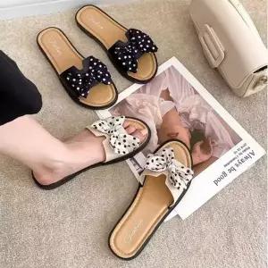 리본슬리퍼 사무실 데일리 도트패턴 공주 여성 슬리퍼 꽃슬리퍼 여성 땡땡이슬리퍼 키높이슬리퍼 리본슬리