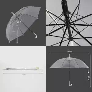 ( )편의점 비닐우산 시야확보 투명우산 판촉우산 큰 판촉 투명 어린이 긴 장 비닐 우산 예쁜 반자동