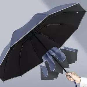 차량용 우양산 거꾸로 우산 자동 원터치 접이식 반대로 자외선 차단 역방향 암막 단우산