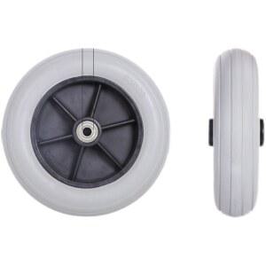 휠체어 앞바퀴 고무 어 솔리드 터 우레탄 고탄성 검은 부품 6인치 전동차