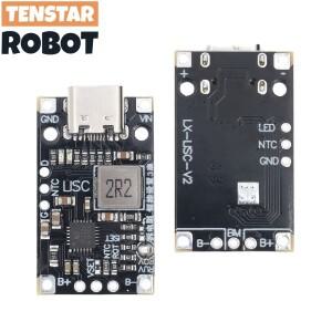 Type-C USB 2/3S BMS 15W 8.4V 12.6V 1.5A 리튬 배터리 충전 부스트 모듈(밸런스드 지원 포함) 표시기로 고