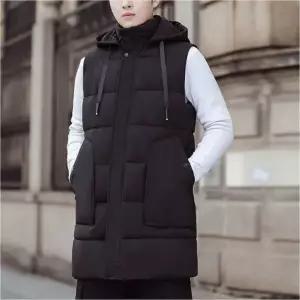 남성 패딩조끼 후드 베스트 겨울 레이어드 패딩쪼끼