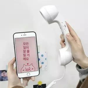 호오마켓 수화기이어폰 유선 전화 이어폰 전화기