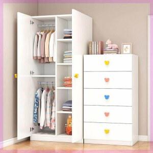 귀여운 핑크 옷장 주니어장 원목 인테리어 러블리 낮은 60 정리장 조립식 간이