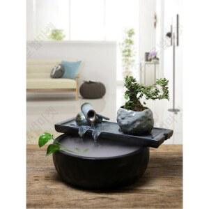 실내 분수대 연못 물소리 대형 정원연못 안개 높이 개업 가정용 목공예 거실 장식