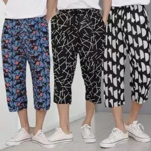 친절한탄씨 bns 남녀공용 까실이 7부몸빼바지 주머니 허리밴딩 고무줄 작업복 냉감 여름 일바지