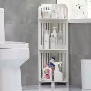 욕실 화장실 코너 틈새 선반 욕실장 수납장 정리대 욕실장