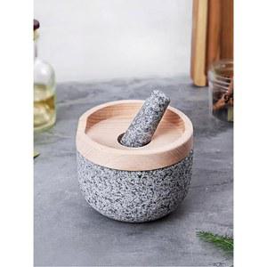 가정용 천연 화강암 멧돌 마늘 다지기 약그릇 없음) 천연석 옛날 돌아가는 전통 손절구