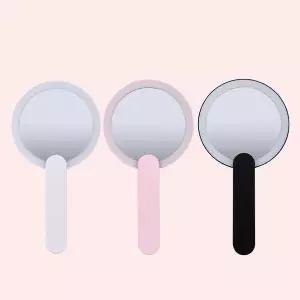 LED 화장 휴대거울 메이크업 손거울 손잡이 조명거울