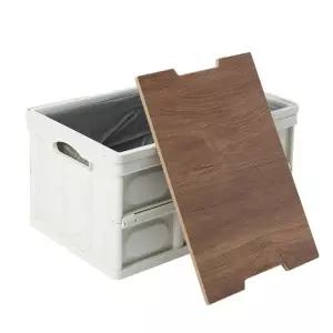 캠핑 박스 테이블 캠핑용탁자 접이식 55L 폴딩수납함 폴딩정리함 폴딩박스