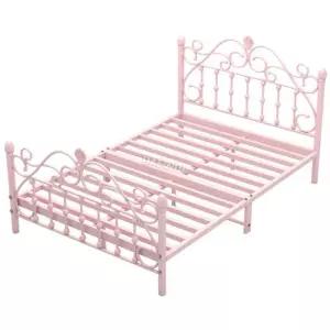 빈티지 앤틱 침대 공주침대 엔틱 인테리어 프레임 핑크