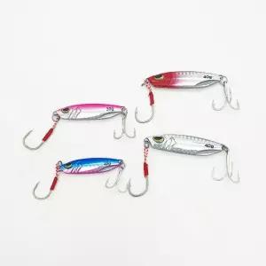 바다낚시 루어낚시 크롬 메탈지그 홀로그램 핑크 20g