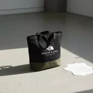 노스페이스 화이트라벨 블록 캔버스백 에코백 NN2PR57J 블랙