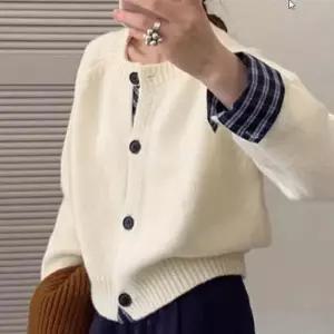 레이어드 아우터 깔끔한 셔츠 디자인의 일체형 가디건