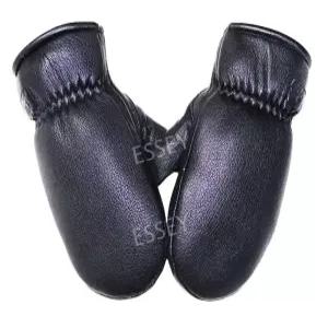 장갑 벙어리 방풍 야외 남성용화이트 가죽 겨울 오토바이 두꺼운 남자