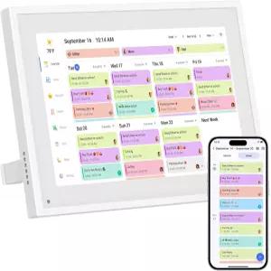 캔업독 10.1인치 디지털 캘린더 및 안무 차트 가족 일정을 위한 스마트 터치스크린 인터랙티브 디스플레이