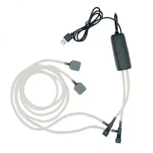 휴대용기포기 낚시 기포 발생기 수족관 USB 산소 공기 펌프 물고기 탱크 휴대용 듀얼 홀 자동 압축기 통풍