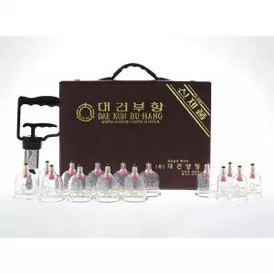 대건 부항기세트 15개 펌프형 풀세트 흡입컵 구성