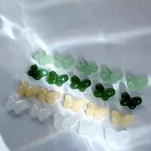 유리 나비 옥 전통 비즈 악세사리 노리개 공예 키링 팔찌